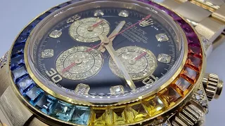 часы Rolex Daytona Rainbow 116595 Gold colorful