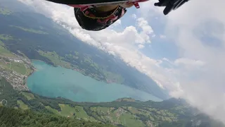 Wingsuit flight (Walenstadt, Switzerland) with Geraldine Fasnacht