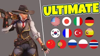 Overwatch 2 - ASHE'S Ultimate in ALL Languages!