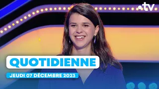 Emission Quotidienne du Jeudi 07 Décembre 2023 - Questions pour un Champion