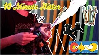 10 Minute Hitter - Glassblowing - Lampworking - Colorado Color Company - How To Make a Pipe - Boro