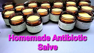 Make your own antibiotic salve from weeds & herbs growing in your yard.