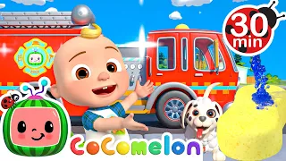 Fire Truck Wash Song | CoComelon 🍉