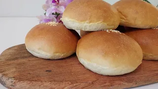 رمز و راز پخت یک نان  همبرگرخانگی درجه یک  | How to Make Homemade Hamburger Buns