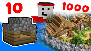 Постройки из 10 100 1000 Блоков Деревня в Minecraft