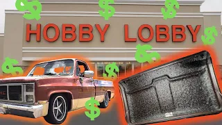 Old Mac C10 - Budget Hobby Lobby Interior Upgrades CUSTOM HEADLINER