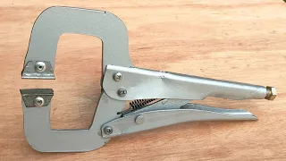 few know how to make c-clip pliers from plate iron || welder trick