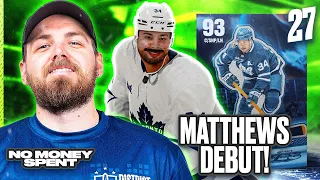 MATTHEWS DEBUT! | NHL 24 HUT NO MONEY SPENT! EP 27
