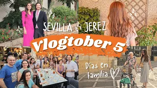 🍁Una semana en España🇪🇸 Días en familia, cambio de look, quedada con vosotros y boda✨| VLOGTOBER 5