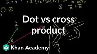 Dot vs. cross product | Physics | Khan Academy