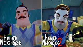 Hello Neighbor vs Hello Neighbor 2 Comparison on PS5 4K