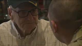 WWII veteran celebrates 100th birthday with friends, family and service members