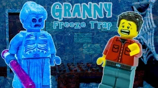 LEGO мультфильм  Заморозка Гренни / Granny Freeze Trap stop motion