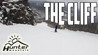 Skiing Hunter Mountain, The Cliff + Racer's Edge Double Black Diamond