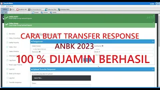 CARA MEMBUAT TRANSFER RESPONSE ANBK 2023, 100 % DIJAMIN  BERHASIL