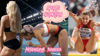 Mironchyk Ivanova (Belarusian) - Long Jump Slow Motion #sports #longjump #olympics