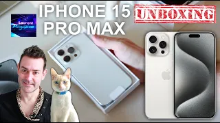 UNBOXING DE MON IPHONE 15 PRO MAX TITANE BLANC VS IPHONE XS MAX ARGENT APPLE FR