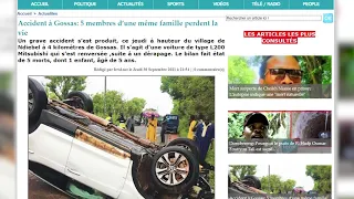 Accident à Gossas  5 membres d’une même famille perdent la vie