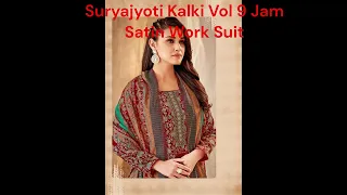 Suryajyoti Kalki Vol 9 Jam Satin Work Suit Wholesaler|| Designer SUit Wholesaler