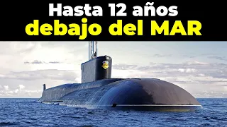 ¿Cómo la submarinos nucleares pueden durar hasta 12 años sumergidos debajo del mar?