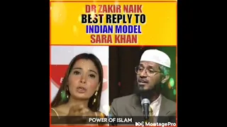 Dr.Zakir Naik Best Reply To Indian Model Sara Khan|| #drzakirnaik