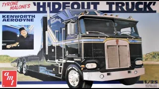 Tyrone Malone’s Kenworth Hideout Truck 1:25 Scale AMT #1158  -Model Kit Build & Review