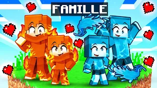 Avoir une FAMILLE ÉLÉMENTAIRE sur Minecraft !