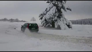 Volvo XC70 at snow.