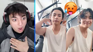 Taehyung tried to kill us with his new live - BTS V Weverse Live Reaction