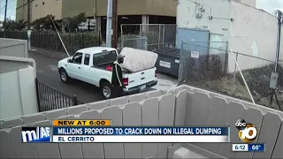 Man caught on camera illegally dumping his mattress