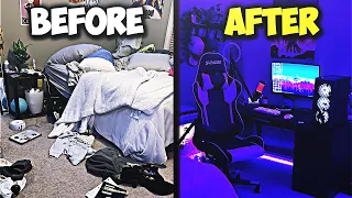 Transforming My Messy Room Into My DREAM Gaming Room!