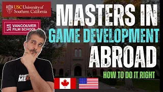 Masters in game development in USA