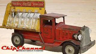 1930s Metalcraft Light Up Coca Cola Delivery Truck Restoration