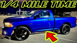 Stock RAM 1500 5.7L HEMI Quarter Mile Drag Strip Time