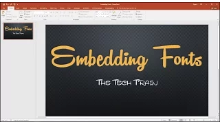 How To Embed Fonts In A Powerpoint Presentation