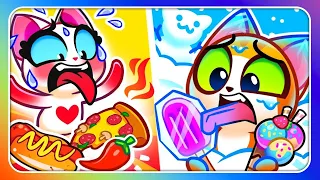 ❄️ Cold and Hot Challenge 🔥|| Safety Tips for Toddlers by Purr-Purr Joy ✨