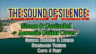 THE SOUND OF SILENCE /Simon & Garfunkel Easy Guitar Chords  Lyrics Guide Beginners Play-Along