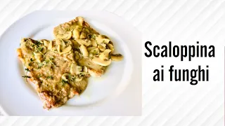 Scaloppine ai funghi ricetta facile e veloce