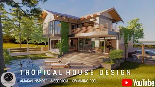 AMAKAN INSPIRED | MODERN TROPICAL HOUSE DESIGN | MODERN BAHAY KUBO | Q Architect