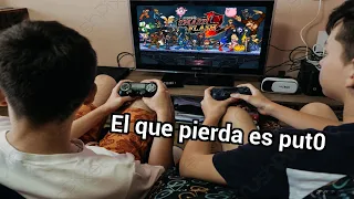 Super Smash bros para pobres con mi primo XD