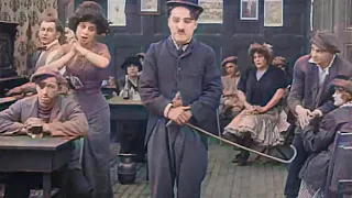 Charlie Chaplin - Caught in a Cabaret (1914) - color