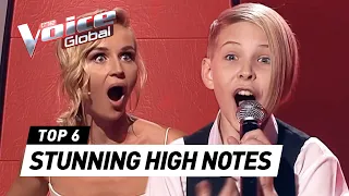 OUTSTANDING HIGH NOTES in The Blind Auditions of The Voice Kids