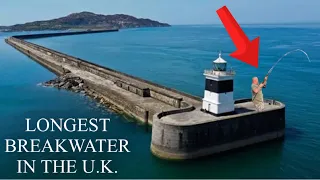 I FISHED the LONGEST BREAKWATER in the U.K. 😮 Sea Fishing in North Wales