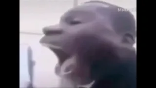 black man yawning siren