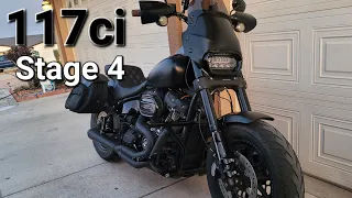 2019 Harley Davidson Fat Bob 117ci Stage 4 Review | Mod Update, Motovlog