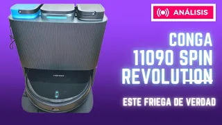 Este sí friega de verdad. Robot aspirador Cecotec CONGA 11090 Spin Revolution