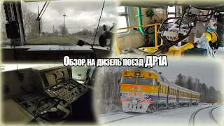 Обзор на Дизель поезд ДР1А || Поездка под манёврами