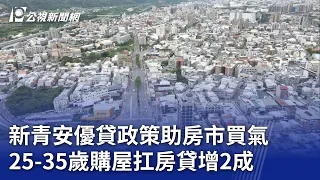 新青安優貸政策助房市買氣 25-35歲購屋扛房貸增2成｜20240318 公視晚間新聞