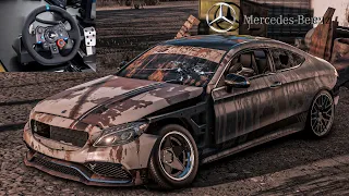 Rebuilding a MERCEDES-AMG C63 Coupe - NFS HEAT - LOGITECH G29 Gameplay