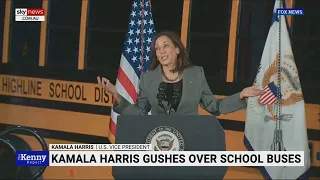 'Bumbling diplomacy': Kamala Harris gushes over yellow school buses